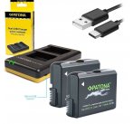 PATONA nabíječka Foto Dual Quick Nikon EN-EL14 + 2x baterie 1100mAh USB