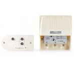 NEDIS sada zesilovače a stožárového držáku/ VHF/ UHF/ maximální zesílení 25 dB/ konektor F/ bílý