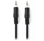 NEDIS stereo audio kabel s jackem/ zástrčka 3,5 mm - zástrčka 3,5 mm/ černý/ 2m