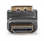 NEDIS adaptér HDMI/ konektory 270° úhlový HDMI–HDMI vstup/ černý