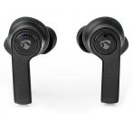 NEDIS bezdrátová sluchátka + mikrofon/ TWS/ BT/ 90 dB/ výdrž 3,5 hodiny/ hlasové ovládání/ nabíjecí pouzdro/ černé