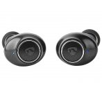 NEDIS bezdrátová sluchátka + mikrofon/ TWS/ BT/ 90 dB/ výdrž 4 hodiny/ hlasové ovládání/ nabíjecí pouzdro/ černé