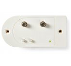 NEDIS zesilovač CATV/ maximální zesílení 28 dB/ 86–1 006 MHz/ 1 výstup/ zpětný kanál/ konektor F/ bílý