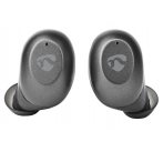 NEDIS bezdrátová sluchátka + mikrofon/ TWS/ BT/ 99 dB/ výdrž 3 hodiny/ hlasové ovládání/ nabíjecí pouzdro/ šedé