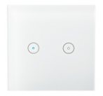 NEDIS Wi-Fi chytrý spínač osvětlení/ dvojitý/ Android/ iOS/ Nedis® SmartLife/ bílý