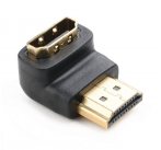 NEDIS adaptér HDMI úhlový 90°/ HDMI konektor - HDMI zásuvka/ černá