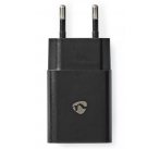 NEDIS síťová nabíječka/ USB-A/ 2.4 A/ 5.0 VDC/ černá
