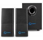 NEDIS herní reproduktory/ 2.1/ výkon 33 W/ 3,5 mm jack/ USB/ ABS/ dřevo/ černé