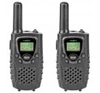 NEDIS vysílačka/ dosah 8 km/ 8 kanálů/ UHF/ VOX/ LED světlo/ micro USB/ 2 kusy/ černá