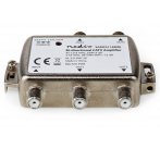 NEDIS zesilovač CATV/ maximální zesílení 9 dB/ 85-1218 MHz/ 4 výstupy/ zpětný kanál - 7,5 dB/ 5-65 MHz/ konektor F/ šedý