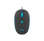 Optická myš Natec Sparrow 1200 DPI, černo-modrá