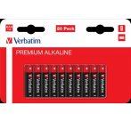 VERBATIM  AAA Alkalická Baterie 20 Pack / LR03
