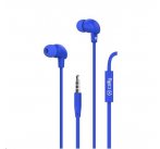 Celly stereo sluchátka s mikrofonem UP600, 3,5 mm jack, modrá