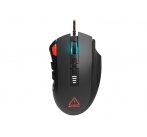 Canyon CND-SGM15 Merkava herná myš, drôtová, optická, max dpi 12.000, 12 progr. tlač, Sunplus, RGB podsviet., čierna