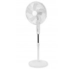 NEDIS Wi-Fi chytrý ventilátor/ stojanový/ velikost 40 cm/ výkon 45 W/ Google Home/ Alexa/ bílý