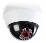 NEDIS atrapa bezpečnostní kamery s infračervenou LED/ dome/ IP44/ venkovní i vnitřní/ bílá