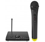 NEDIS bezdrátový mikrofon s přijímačem/ Kardioid/ 1500 Ohm/ -97 dB/ ovládání hlasitosti/ černý