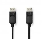 Nedis CCGB37014BK20 - Kabel DisplayPort 1.4 | Zástrčka - Zástrčka | 8K@60Hz | 2 m | Černá