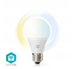 Nedis WIFILW13WTE27 - SmartLife LED žárovka | Wi-Fi | E27 | 800 lm | 9 W | Studená-Teplá Bílá | A+ | Android | A60