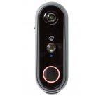 NEDIS Wi-Fi chytrý dveřní video telefon/ 1920x1080/ 2Mpx/ IP54/ snímač pohybu/ Cloud/MicroSD/ noční vidění/ šedý